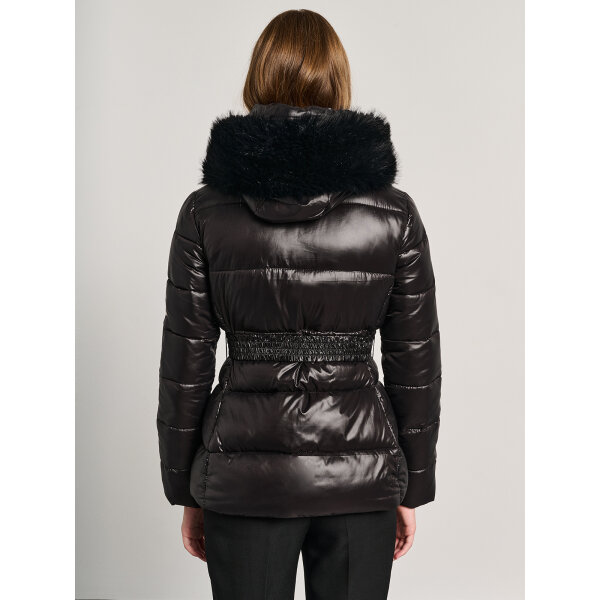 Γυναικείο Κοντό Μπουφάν Με Κουκούλα Και Γούνα Staff Gallery 65-003.054.Ν0090 - Image 3