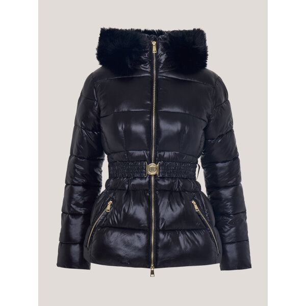 Γυναικείο Κοντό Μπουφάν Με Κουκούλα Και Γούνα Staff Gallery 65-003.054.Ν0090 - Image 4