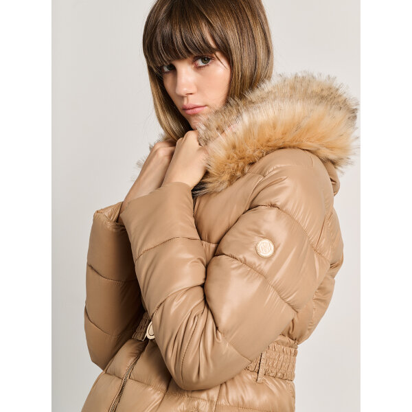 Γυναικείο Κοντό Μπουφάν Με Κουκούλα Και Γούνα Staff Gallery 65-003.054.Ν9981 - Image 2