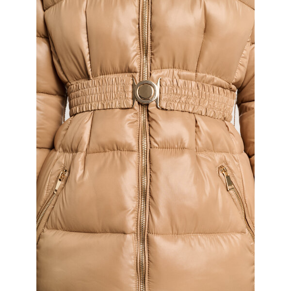 Γυναικείο Κοντό Μπουφάν Με Κουκούλα Και Γούνα Staff Gallery 65-003.054.Ν9981 - Image 4