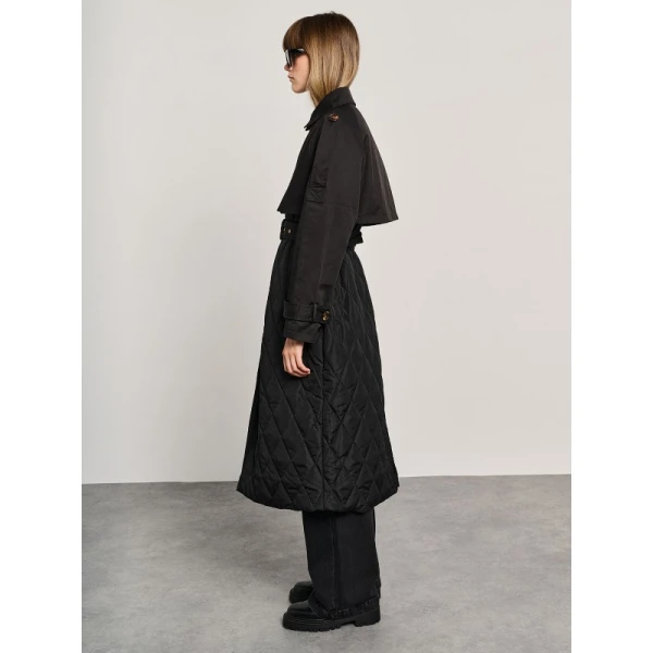 Γυναικεία Μακριά Καμπαρντίνα Staff Gallery 65-303.054.Ν0090 - Image 3