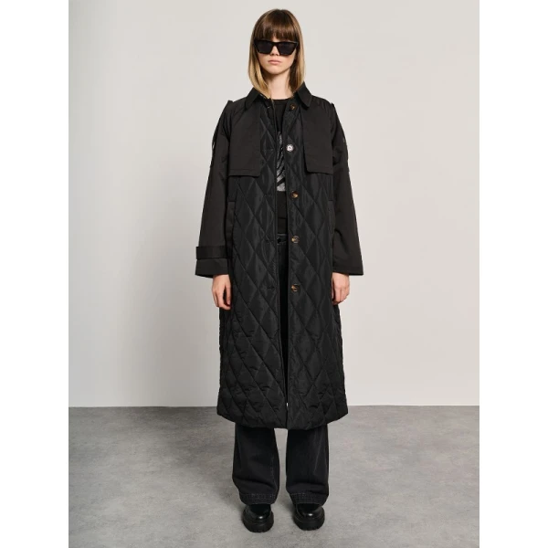 Γυναικεία Μακριά Καμπαρντίνα Staff Gallery 65-303.054.Ν0090 - Image 5