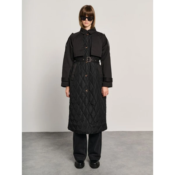 Γυναικεία Μακριά Καμπαρντίνα Staff Gallery 65-303.054.Ν0090 - Image 1