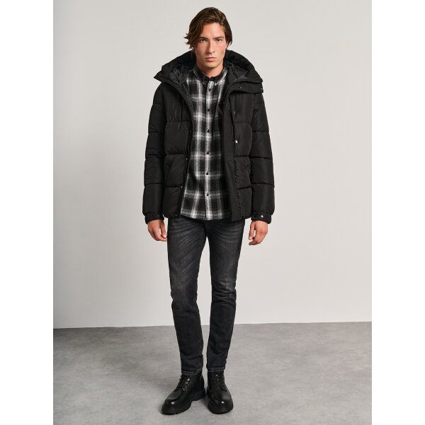 Ανδρικό  Φουσκωτό Μπουφάν Με Κουκούλα STAFF GALLERY 66-007.054.Ν0090 - Image 4