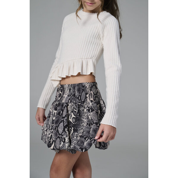 Παιδική Μπλούζα διάταξη με βολάν στο τελείωμα Εκρού 4-16 ΕΤΩΝ Melin Rose MRW25/26-0429 - Image 2