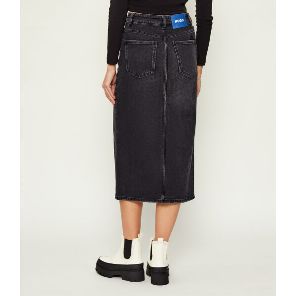 fot1-bj255w000004003000s-04711 Γυναικεία Φούστα Jeans Μαύρη HUGO BLUE 50546327-003 - Image 2