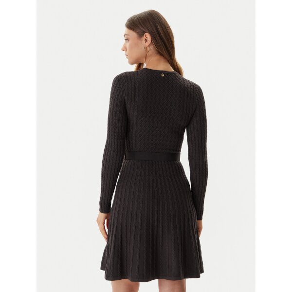 ΓΥΝΑΙΚΕΙΟ ΦΟΡΕΜΑ LS CN CABLE BELTED HANA DRESS  GUESS W5BK68Z2YJ2-JBLK - Image 3