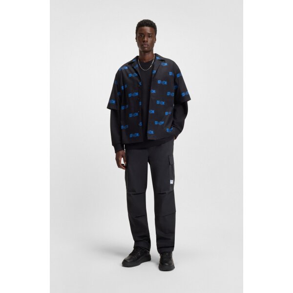 Ανδρικό Παντελόνι Cargo Relaxed-fit trousers in ripstop fabric Hugo  50545643-001 - Image 1