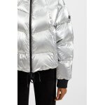 ΓΥΝΑΙΚΕΙΟ ΜΠΟΥΦΑΝ High-sheen puffer jacket with silicone logo badge 50546368-998 - Image 5