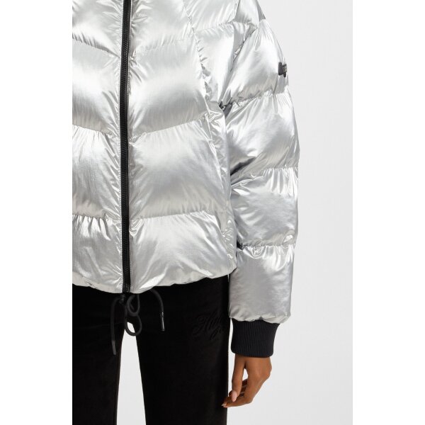 ΓΥΝΑΙΚΕΙΟ ΜΠΟΥΦΑΝ High-sheen puffer jacket with silicone logo badge 50546368-998 - Image 5