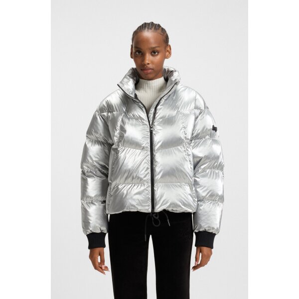 ΓΥΝΑΙΚΕΙΟ ΜΠΟΥΦΑΝ High-sheen puffer jacket with silicone logo badge 50546368-998 - Image 1