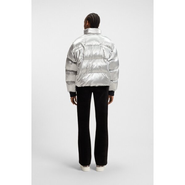 ΓΥΝΑΙΚΕΙΟ ΜΠΟΥΦΑΝ High-sheen puffer jacket with silicone logo badge 50546368-998 - Image 7
