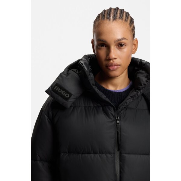 ΓΥΝΑΙΚΕΙΟ ΜΠΟΥΦΑΝ Water-repellent puffer jacket with detachable hood Hugo Blue 50546393-101 - Image 4