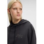 HUGO Γυναικεία Μπλούζα μαύρη Oversized-fit hoodie with rhinestone-studded logos 50547955-001 - Image 3