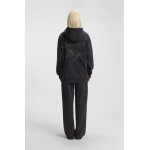 HUGO Γυναικεία Μπλούζα μαύρη Oversized-fit hoodie with rhinestone-studded logos 50547955-001 - Image 5