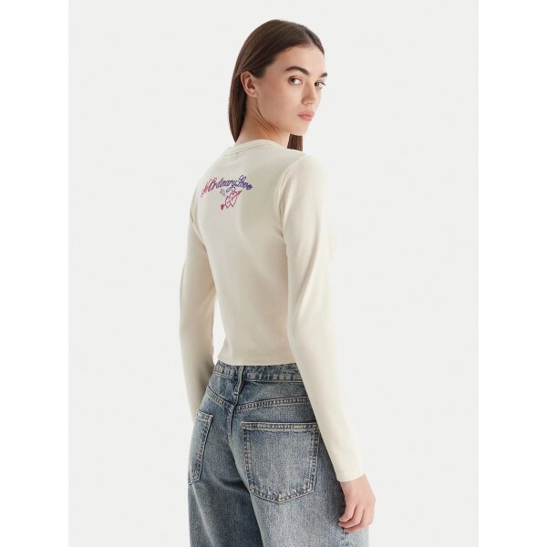 Γυναικεία Μπλούζα Duspark  Beige Slim Fit Hugo Blue 50550132-110 - Image 3