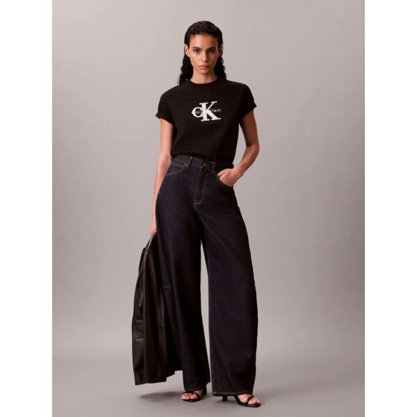 ΓΥΝΑΙΚΕΙΑ ΜΠΛΟΥΖΑ  SS CLASSIC MONOLOGO METALLIC C CALVIN KLEIN LV047E819G-UB1 - Image 2