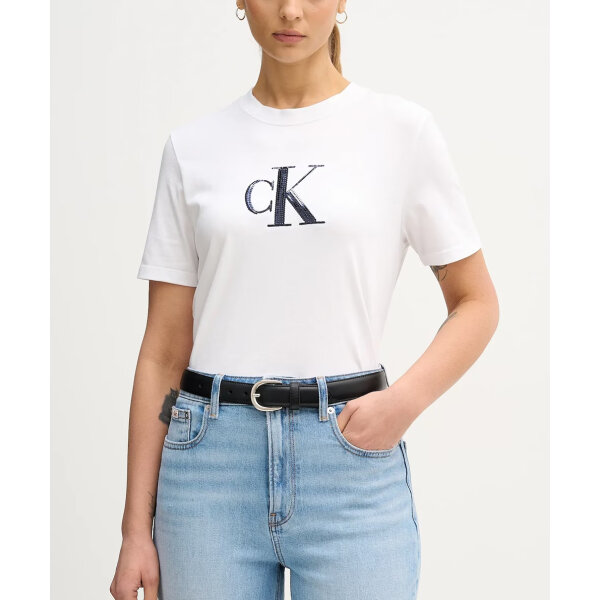ΓΥΝΑΙΚΕΙΑ ΜΠΛΟΥΖΑ SS SEQUIN CK GRAPHIC TEE CALVIN KLEIN LV044E215G-YAA - Image 1