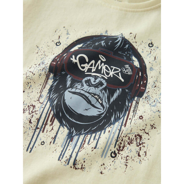 ΠΑΙΔΙΚΗ ΜΠΛΟΥΖΑ  ΜΕ ΤΥΠΩΜΑ Pear Sorbet Monkey Gamer ΑΓΟΡΙ ΚΙΤΡΙΝΟ NAME IT 13259697 - Image 2