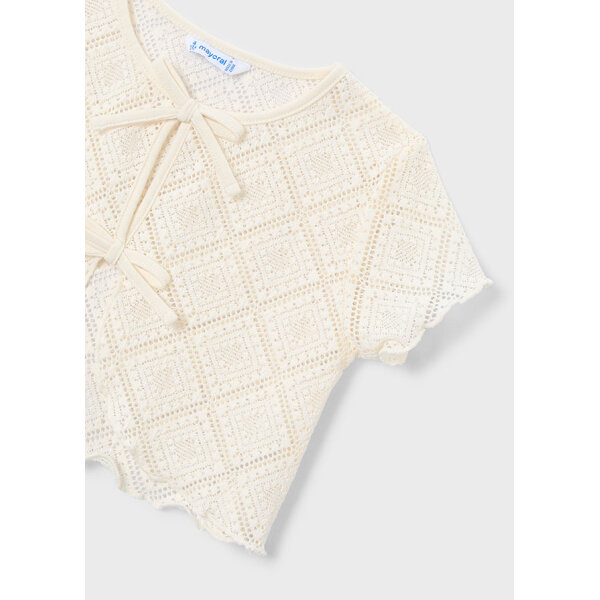 ΠΑΙΔΙΚΗ ΜΠΛΟΥΖΑ 2ΤΜΧ crochet ΜΠΕΖ ΚΟΡΙΤΣΙ MAYORAL 26-03015-088 - Image 4