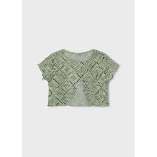 ΠΑΙΔΙΚΗ ΜΠΛΟΥΖΑ 2ΤΜΧ crochet ΠΡΑΣΙΝΟ ΚΟΡΙΤΣΙ MAYORAL 26-03015-089 - Image 3