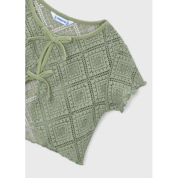 ΠΑΙΔΙΚΗ ΜΠΛΟΥΖΑ 2ΤΜΧ crochet ΠΡΑΣΙΝΟ ΚΟΡΙΤΣΙ MAYORAL 26-03015-089 - Image 4