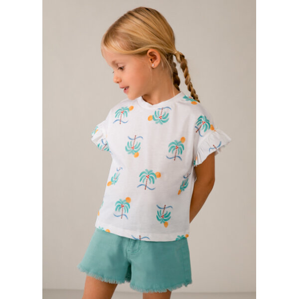 26-03018-030-M-1 ΠΑΙΔΙΚΗ ΜΠΛΟΥΖΑ ΣΤΑΜΠΩΤΗ ΕΚΡΟΥ ΚΟΡΙΤΣΙ MAYORAL 26-03018-030 - Image 1