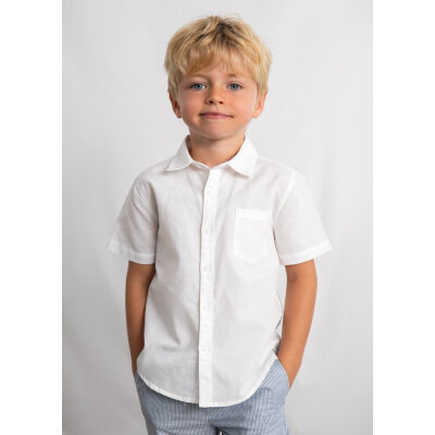 ΠΑΙΔΙΚΟ ΠΟΥΚΑΜΙΣΟ ΛΙΝΟ  ΚΟΝΤΟΜΑΝΙΚΟ ΛΕΥΚΟ ΑΓΟΡΙ MAYORAL 26-03112-010