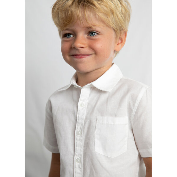 ΠΑΙΔΙΚΟ ΠΟΥΚΑΜΙΣΟ ΛΙΝΟ  ΚΟΝΤΟΜΑΝΙΚΟ ΛΕΥΚΟ ΑΓΟΡΙ MAYORAL 26-03112-010 - Image 2