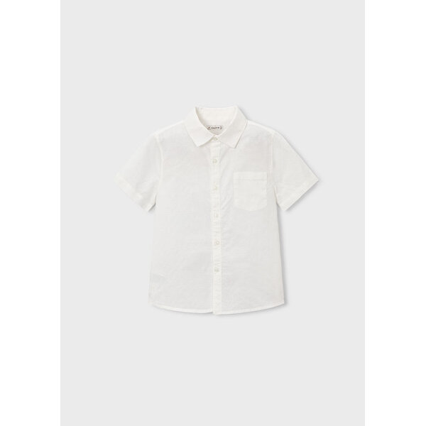 ΠΑΙΔΙΚΟ ΠΟΥΚΑΜΙΣΟ ΛΙΝΟ  ΚΟΝΤΟΜΑΝΙΚΟ ΛΕΥΚΟ ΑΓΟΡΙ MAYORAL 26-03112-010 - Image 3