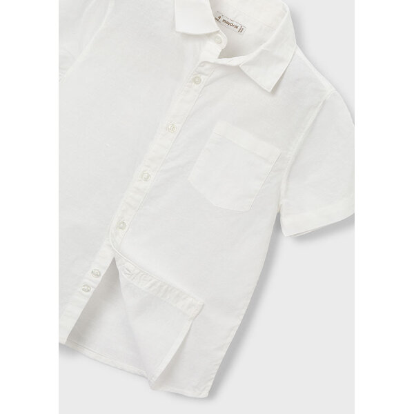 ΠΑΙΔΙΚΟ ΠΟΥΚΑΜΙΣΟ ΛΙΝΟ  ΚΟΝΤΟΜΑΝΙΚΟ ΛΕΥΚΟ ΑΓΟΡΙ MAYORAL 26-03112-010 - Image 5