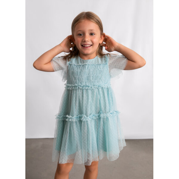 ΠΑΙΔΙΚΟ ΦΟΡΕΜΑ  ΜΕ ΤΟΥΛΙ ΚΟΡΙΤΣΙ ΠΡΑΣΙΝΟ MAYORAL 26-03917-080 - Image 2