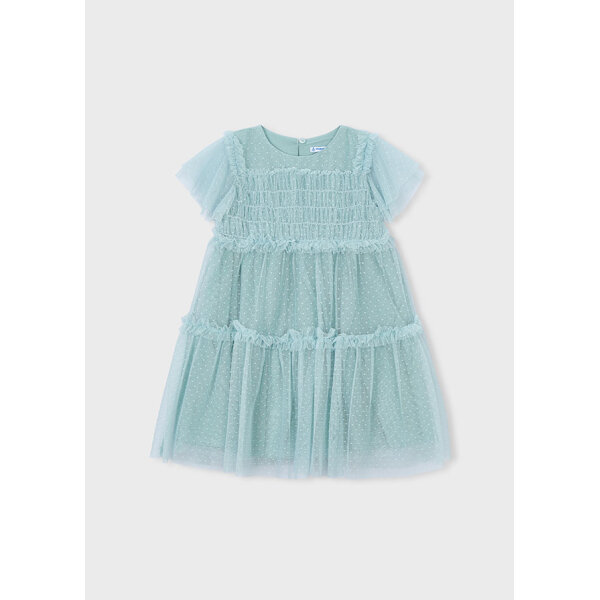 ΠΑΙΔΙΚΟ ΦΟΡΕΜΑ  ΜΕ ΤΟΥΛΙ ΚΟΡΙΤΣΙ ΠΡΑΣΙΝΟ MAYORAL 26-03917-080 - Image 4