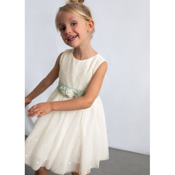 ΠΑΙΔΙΚΟ ΦΟΡΕΜΑ ΜΕ ΤΟΥΛΙ ΚΕΝΤΗΤΟ ΕΚΡΟΥ ΚΟΡΙΤΣΙ MAYORAL 26-03919-042 - Image 2