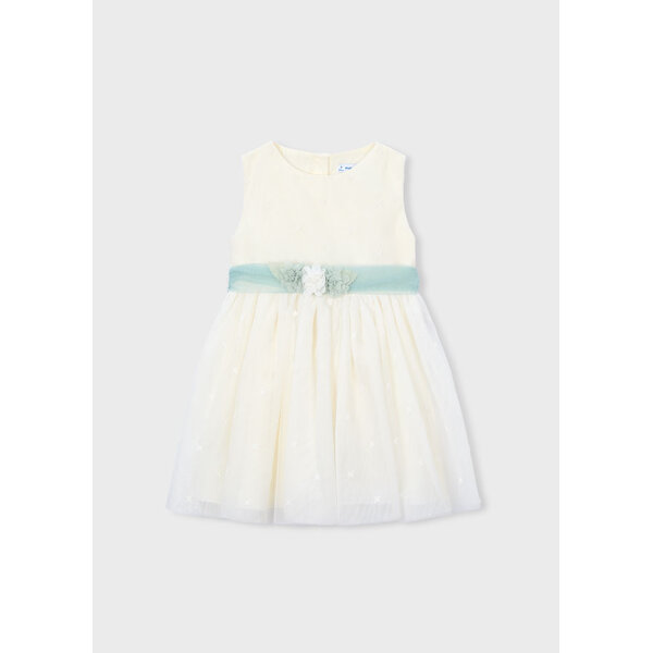 ΠΑΙΔΙΚΟ ΦΟΡΕΜΑ ΜΕ ΤΟΥΛΙ ΚΕΝΤΗΤΟ ΕΚΡΟΥ ΚΟΡΙΤΣΙ MAYORAL 26-03919-042 - Image 4