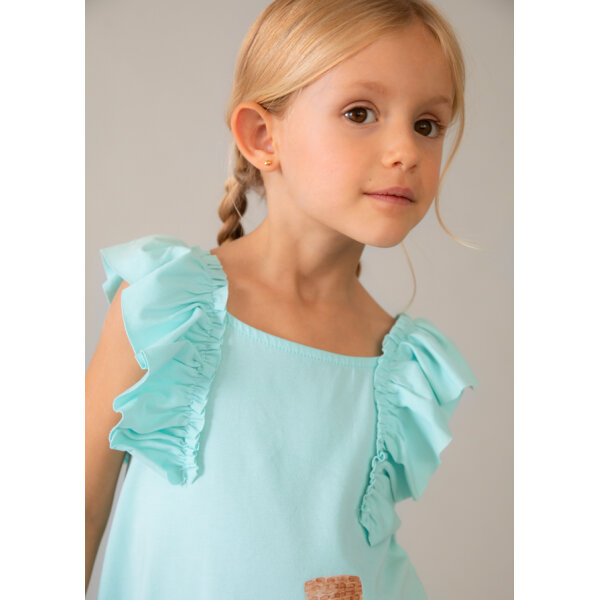 ΠΑΙΔΙΚΟ ΦΟΡΕΜΑ ΜΑΚΟ ΜΕ ΒΟΛΑΝ ΜΠΛΕ ΚΟΡΙΤΣΙ MAYORAL 26-03943-016 - Image 2