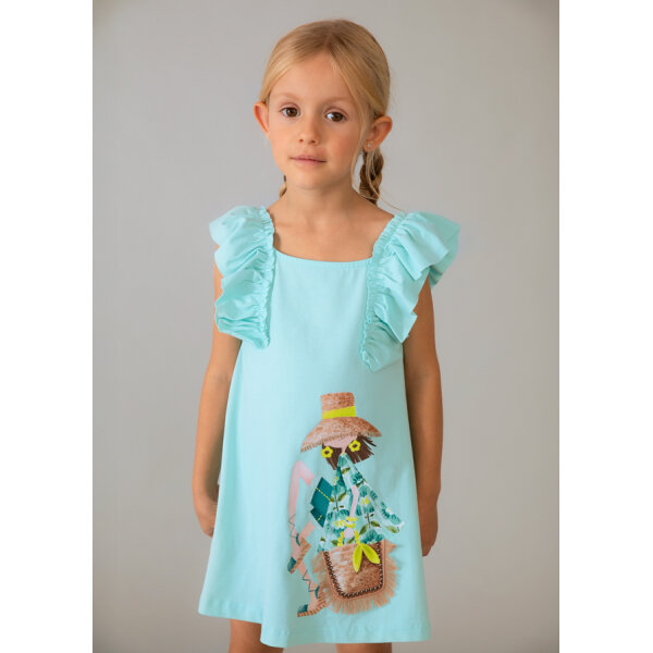 ΠΑΙΔΙΚΟ ΦΟΡΕΜΑ ΜΑΚΟ ΜΕ ΒΟΛΑΝ ΜΠΛΕ ΚΟΡΙΤΣΙ MAYORAL 26-03943-016 - Image 3