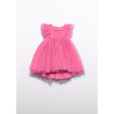 ΠΑΙΔΙΚΟ ΦΟΡΕΜΑ ΜΕ ΤΟΥΛΙ ΚΑΙ ΒΟΛΑΝ ABEL AND LULA ΡΟΖ 26-05012-090