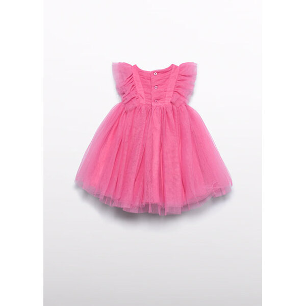 ΠΑΙΔΙΚΟ ΦΟΡΕΜΑ ΜΕ ΤΟΥΛΙ ΚΑΙ ΒΟΛΑΝ ABEL AND LULA ΡΟΖ 26-05012-090 - Image 3