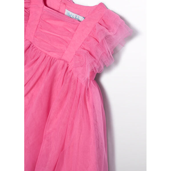 ΠΑΙΔΙΚΟ ΦΟΡΕΜΑ ΜΕ ΤΟΥΛΙ ΚΑΙ ΒΟΛΑΝ ABEL AND LULA ΡΟΖ 26-05012-090 - Image 4