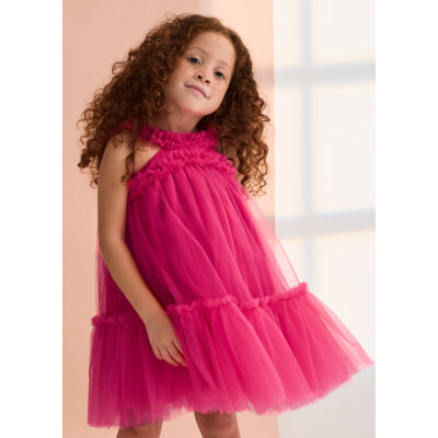 ΠΑΙΔΙΚΟ ΦΟΡΕΜΑ ΜΕ ΤΟΥΛΙ ΚΑΙ ΒΟΛΑΝ ABEL AND LULA ΦΟΥΞΙΑ 26-05036-065