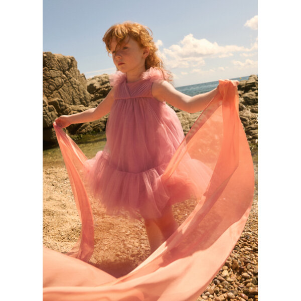 ΠΑΙΔΙΚΟ ΦΟΡΕΜΑ ΜΕ ΤΟΥΛΙ ΚΑΙ ΒΟΛΑΝ ABEL AND LULA ΜΩΒ 26-05039-069 - Image 2