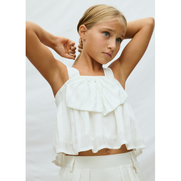 ΠΑΙΔΙΚΟ ΤΟΠ LUREX ΕΚΡΟΥ ΚΟΡΙΤΣΙ MAYORAL 26-06019-095 - Image 1