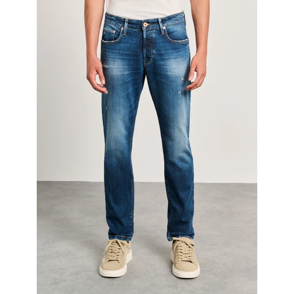 Ανδρικό Παντελόνι Τζιν Simon STAFF GALLERY 5-829.060.S2.054 μπλε - Image 1