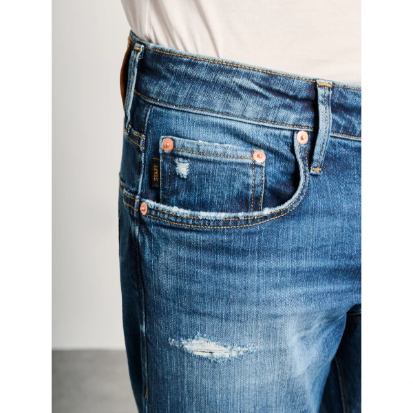 Ανδρικό Παντελόνι Τζιν Simon STAFF GALLERY 5-829.060.S2.054 μπλε - Image 4