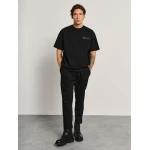 Ανδρικό Παντελόνι Φούτερ σε Ίσια γραμμή STAFF GALLERY 60-102.054 μαύρο - Image 5