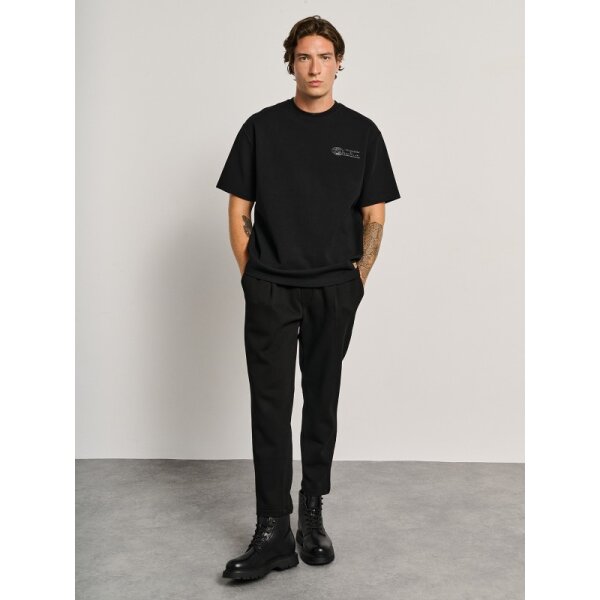 Ανδρικό Παντελόνι Φούτερ σε Ίσια γραμμή STAFF GALLERY 60-102.054 μαύρο - Image 5