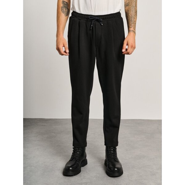 Ανδρικό Παντελόνι Φούτερ σε Ίσια γραμμή STAFF GALLERY 60-102.054 μαύρο - Image 1