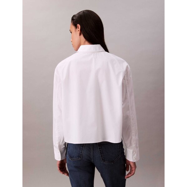 ΓΥΝΑΙΚΕΙΟ ΠΟΥΚΑΜΙΣΟ SOLID BOXY CROPPED SHIRT CALVIN KLEIN LV047C141G-YAA - Image 3