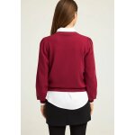 Γυναικείο Πλεκτό με Λαιμόκοψη FUNKY BUDDHA FBL012-123-09-WINE RED - Image 3
